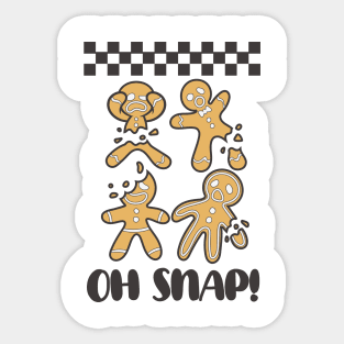 Ginger man, oh snap! Sticker